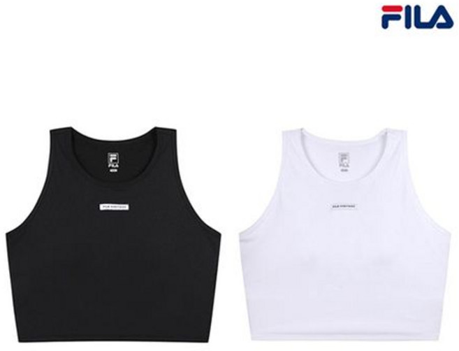 휠라 언더웨어 아웃핏 영테니스 라운드넥 슬리브리스 브라탑 2종 택1 FI4ITG1451F 2SKU