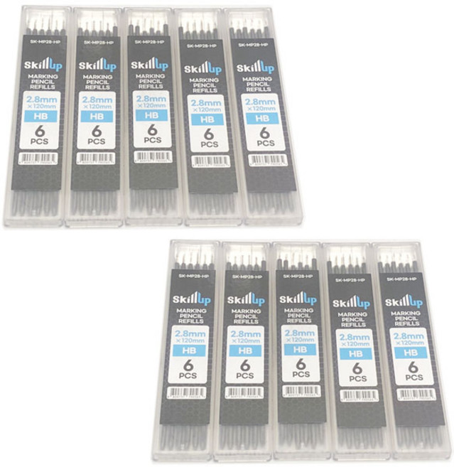 [제이스공구] 목공 스케치 리필심, 60개, 블랙