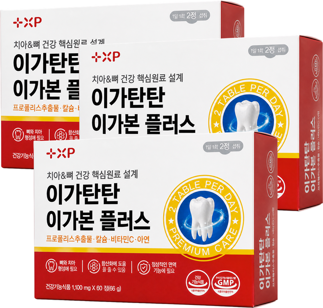 인사케어 튼튼한 치아 뼈 형성 이가 탄탄함을 원하시는분에 흡수 좋은 코랄칼슘 영양제, 3박스, 60정
