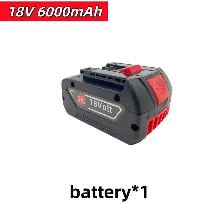 보쉬 18V 6.0AH 전문가용 리튬 배터리 BAT609 전동 공구 충전식), 6.0AH battery 1PCS