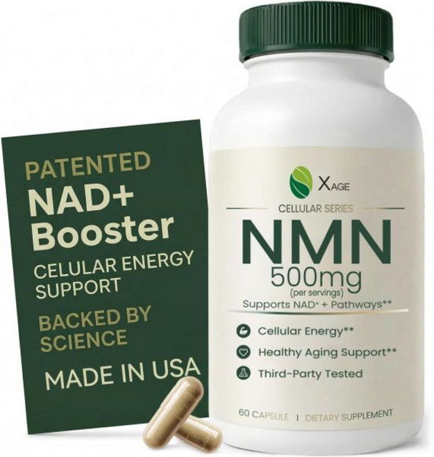 XAGE NAD+ Support Supplement Nicotinamide Riboside NMN Supplement Alternative – with PQQ EGCG &, XAGE NAD+ Support Supplement,