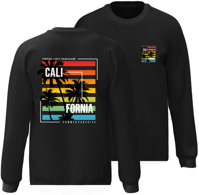 몰토벨리노 썸머 비치 프린팅 오버핏 긴팔 레쉬가드, 남녀공용M, 캘리포니아파라다이스821