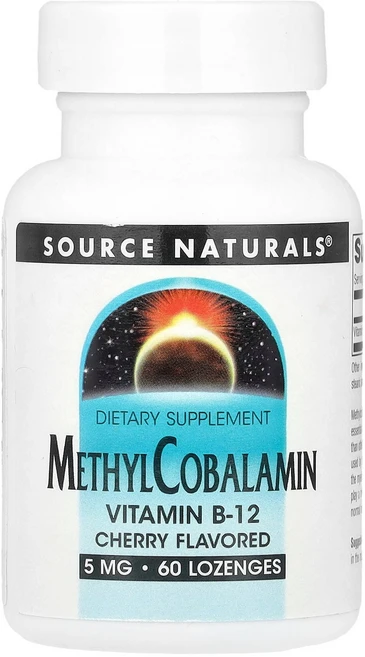 Source Naturals 메틸코발라민 체리 맛 사탕 정제, 1개, 30정 - 쿠팡