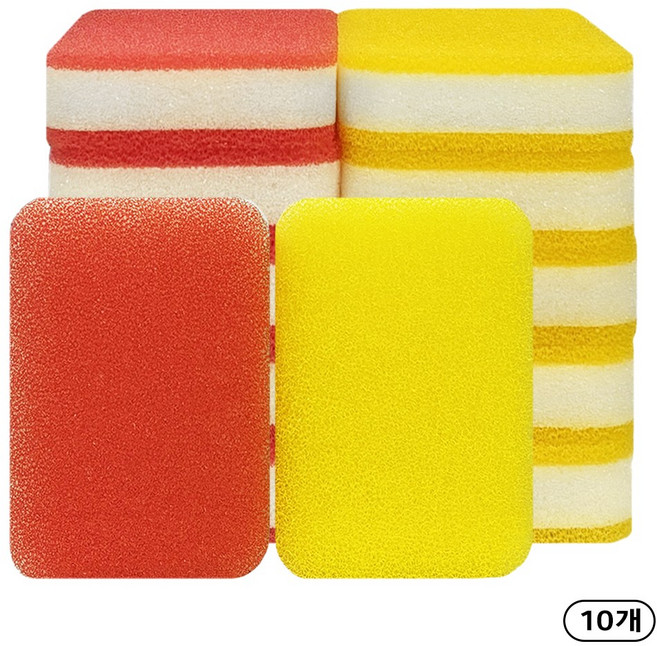 크린라이프 샌드위치수세미 10P, 1개, 10개