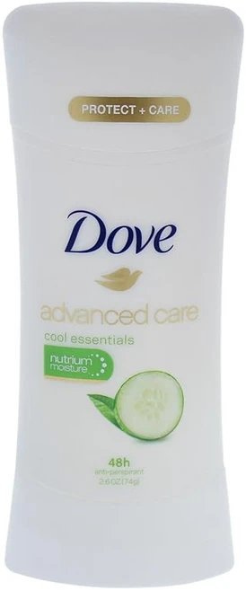 Dove Advanced Care Cool Essentials Deodorant - 2.6oz ダブ 어드밴스드 케어 쿨 에센셜 데오드란트 74g, 1g, 1개 - 쿠팡