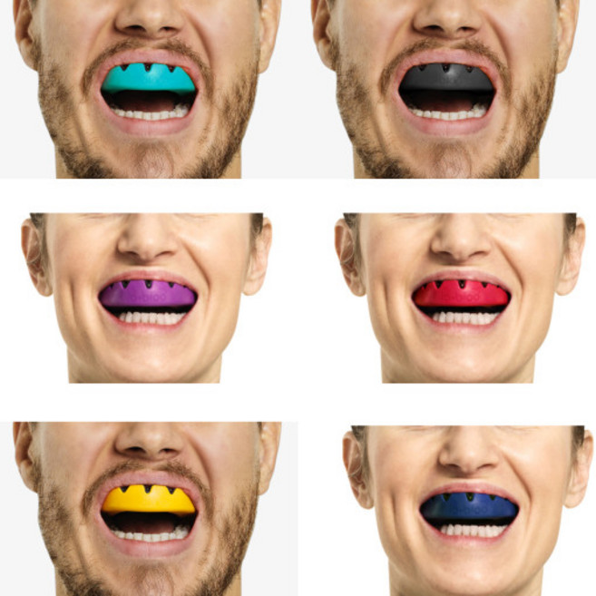 로블루 로블루 복싱마우스피스 마우스가드 운동용 헬스 스포츠 태권도 MMA 주짓수 크로스핏 슬리크, 라지 오렌지