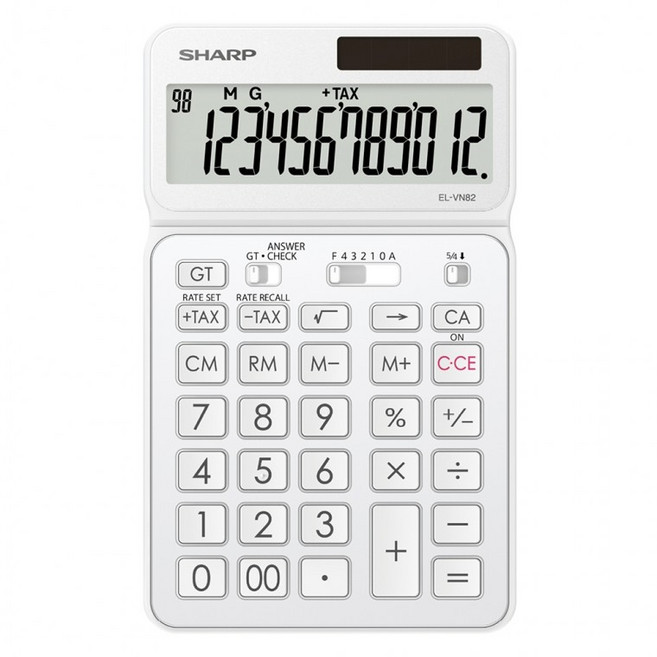 업무용 가정용 사무 계산기 EL-VN82 WH 화이트, 단품, 단품