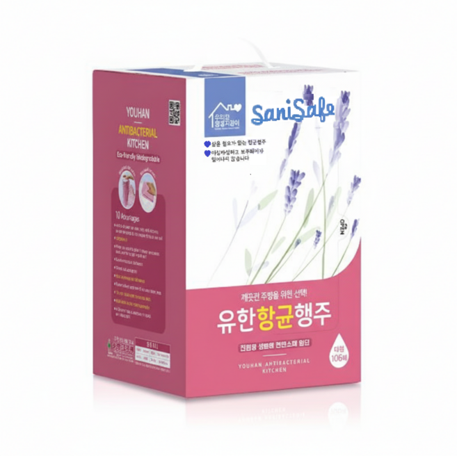 유한 항균 행주 106매 대용량 빨아쓰는 타올 롤행주, 1박스 × 106매, 1개