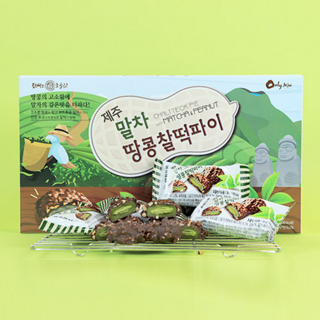 탐나는초콜릿 제주 말차 땅콩찰떡파이 10p, 1개, 360g
