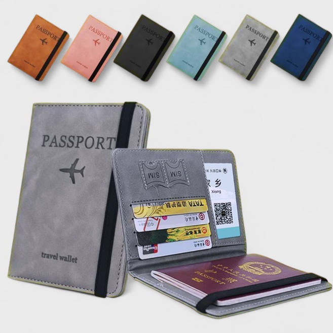 여권케이스 RFID 해킹방지 기능 탑재 가죽 멀티포켓