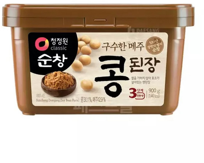 청정원 순창 구수한 메주콩된장(700g+200g) 900g, 700g, 1개