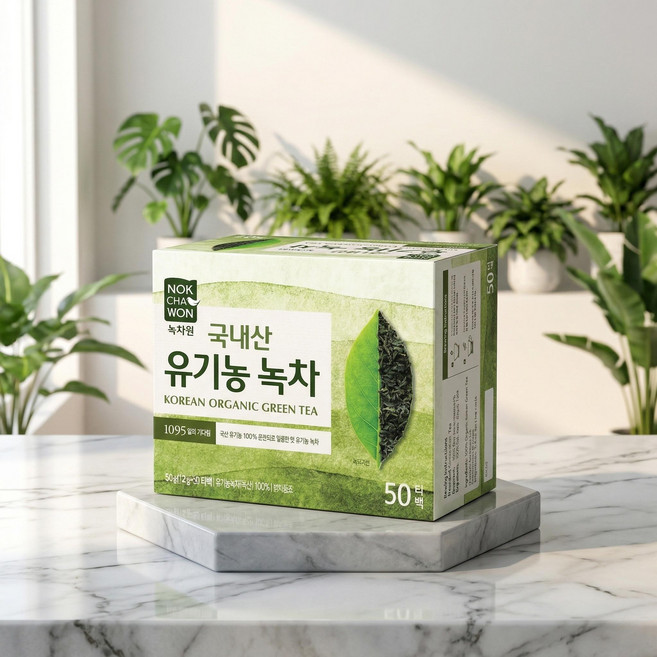 녹차원 유기농 순수녹차 1.2g 200T 대용량 녹차 사무실 탕비실 녹차, 1개, 200개입