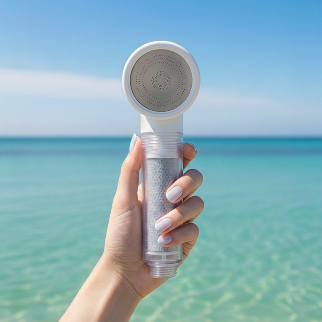 뉴보 ACF필터 여행용 샤워기 + ACF 리필필터2개 + 파우치, 1개