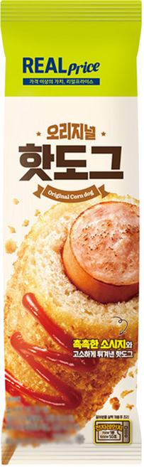 리얼 오리지널 핫도그, 7개, 80g