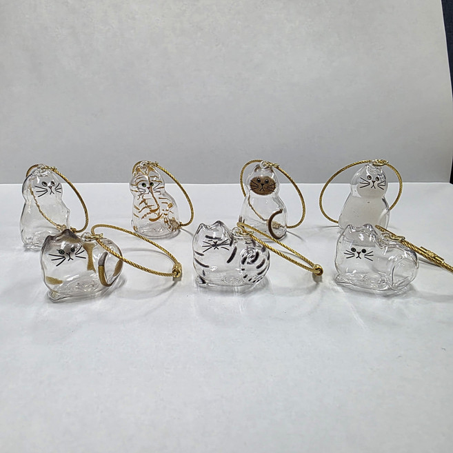 누누펫 고양이 털 보관 키링 반려동물 메모리얼 캡슐, 7개, 투명