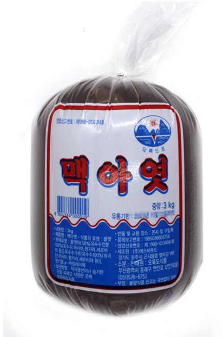 오륙도 조청엿 3kg(봉지) 6개, 3kg