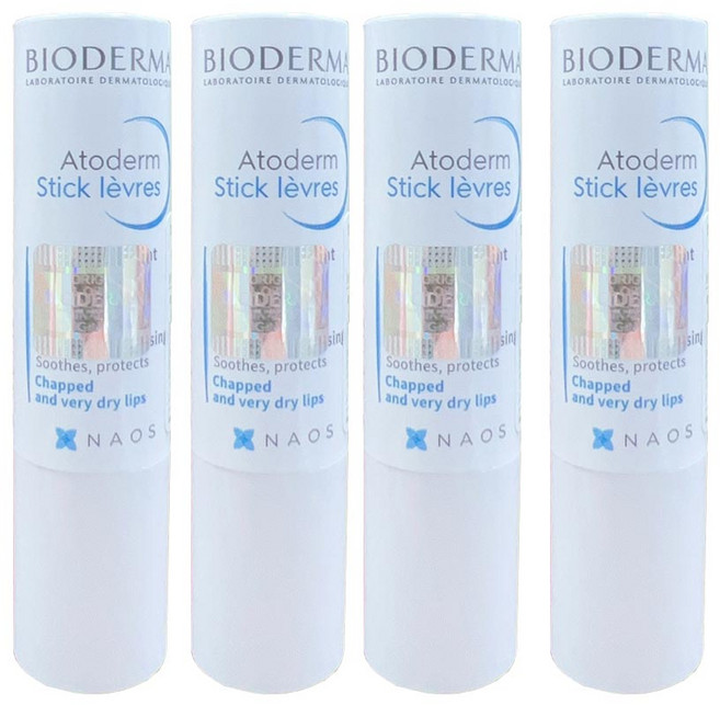 바이오더마 아토덤 스틱 레브르 립밤, 4g, 4개