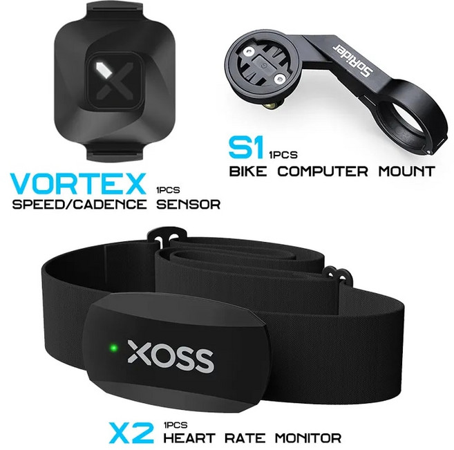 자전거 심박계 XOSS S1 컴퓨터 마운트 소용돌이 속도 및 케이던스 센서 Blackbird HR5 X2 심박수 모니터 ANT 사이클링 GARMIN Magene iGPSPORT B, X2 VORTEX S1