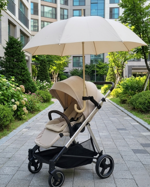 시크벨 유모차 우산 거치대 파라솔 고정 집게, 1개, 총 길이 27cm
