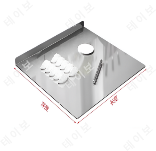 Mexholin싱크대 찰떡궁합 스텐 플레이팅 도마 상판/무료배송Mexholin, 1개, 그림과 같이