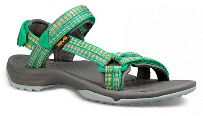 Teva Terra Fi Lite 女款多功能運動涼鞋 輕量舒適 戶外健行涉水皆宜, 編織綠,US6=23公分