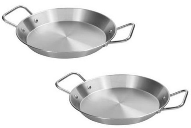 키친아트 일품 스테인레스 인덕션 직화 빠에야팬, 20cm, 6개