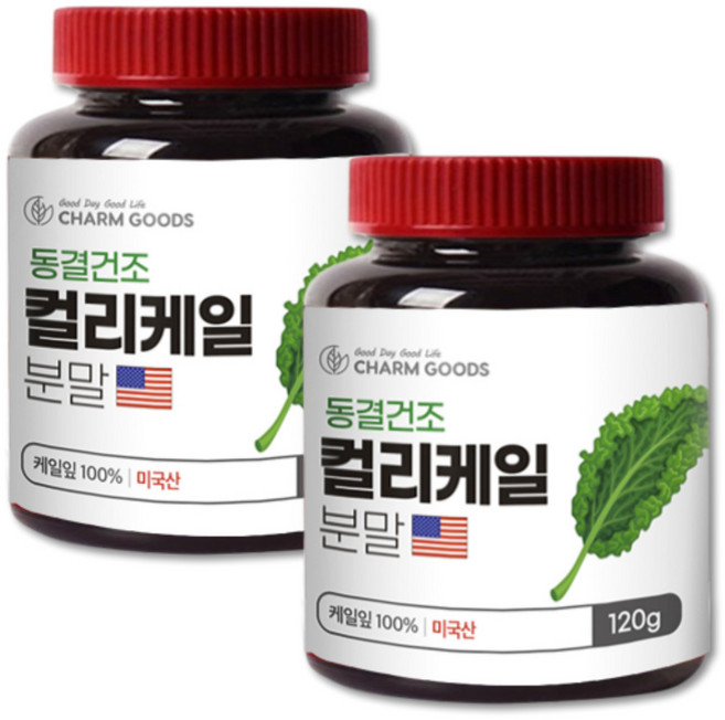 H.딜리버리 컬리케일 분말 100% 동결건조 곱슬케일 파우더, 2개, 120회분