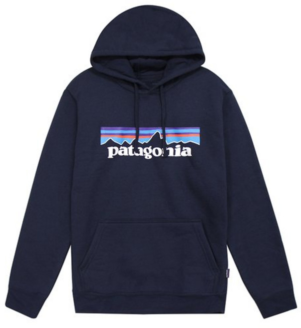 [백화점정품] 파타고니아 플리스 후리스 P-6 로고 업라이절 기모 남성 여성 공용 후드 티셔츠 후디 네이비 39622-NENA 뽀글이 맨투맨