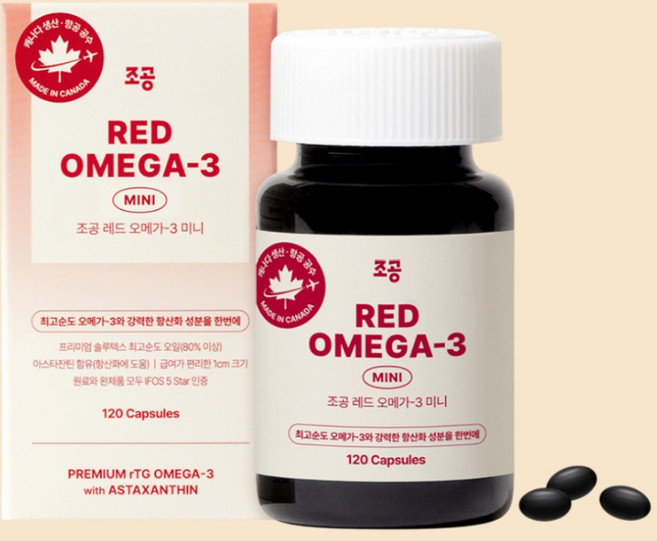 朝貢 Red Omega-3 魚油 120粒 (中小型寵物適用), 1個