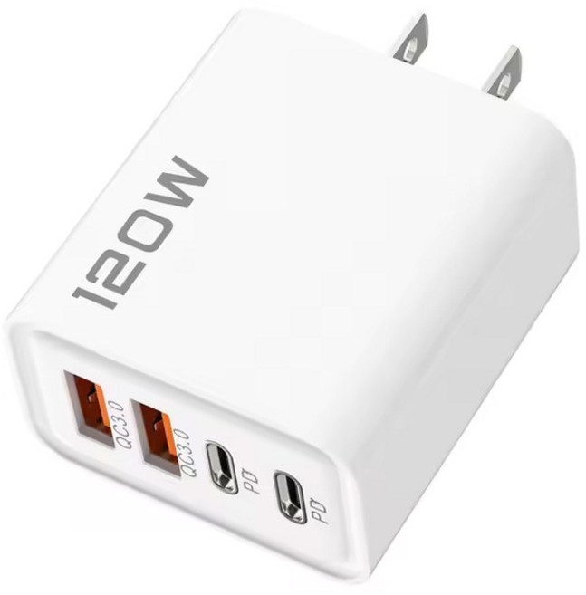 충전기 무선 고속 맥세이프 120W C타입 3.0 US 110vB 어댑터 아이폰 호환 PD 충전 플러그, US White, 1개