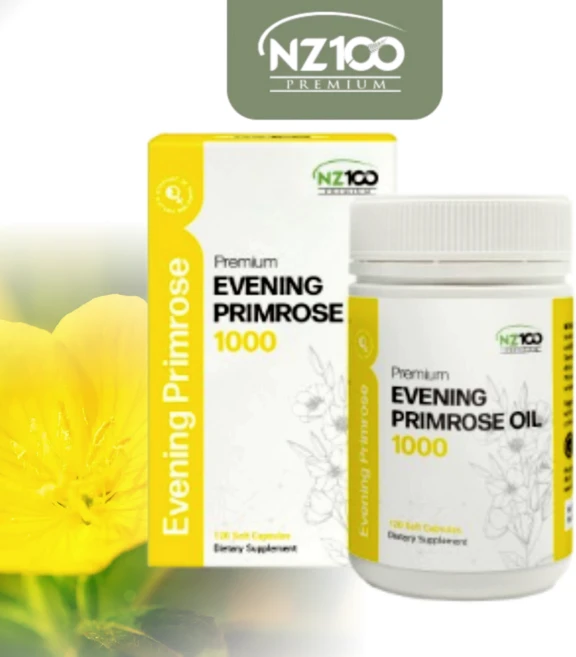 NZ100 달맞이꽃 종자유 오일 감마리놀렌산 1000MG 뉴질랜드 직구, 1개, 120정 - 쿠팡