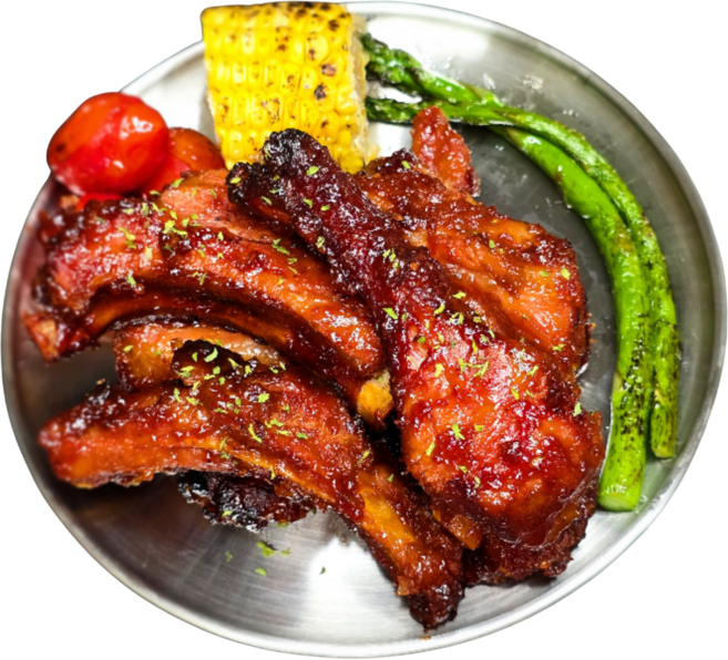 다이닝스토리 매콤 바비큐 폭립 쪽갈비 500g, 3개