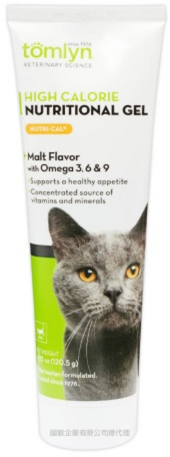 Tomlyn 高熱量營養凝膠 麥芽口味 含 Omega 3 6 & 9, 1個, 威隆獸醫配方 全補營養膏(貓用)120.5g, 1份