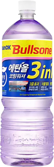 불스원 레인OK 에탄올 발수코팅 워셔액, 3개, 1.8L