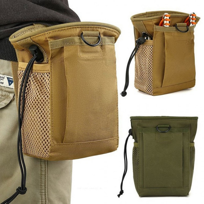 컴팩트 아웃도어 미니 허리백 파우치 허리 주머니 다용도 수납백 벨트백 작업가방 허리힙색 공구, 1개