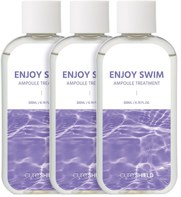 인조이스윔 극손상 머리 복구 단백질 수영 염소제거 수영장 앰플 트리트먼트, 3개, 200ml