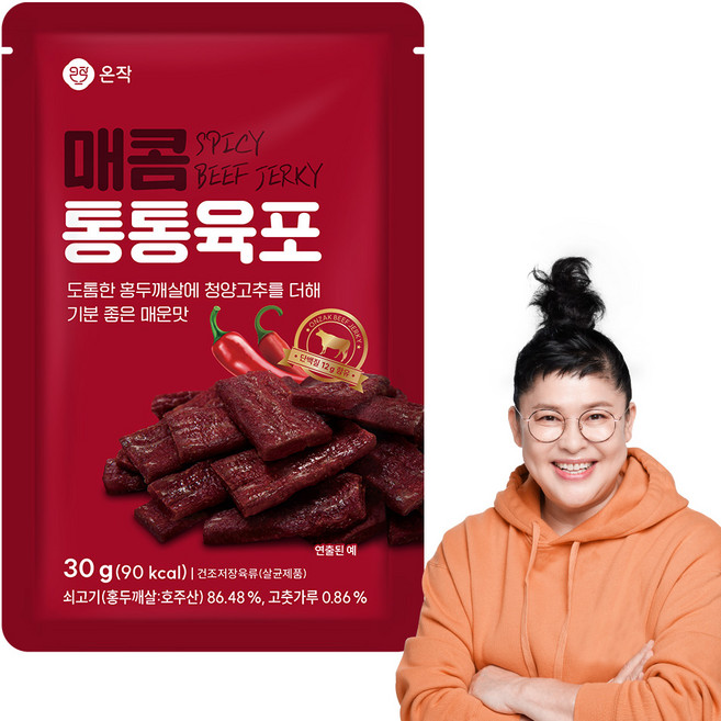 [온작]이영자 소고기 매콤 통통육포, 10개, 30g