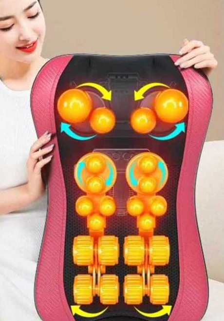 승모근 안마기 등 목 목안마기 어깨목 전동 승모근안마기, 상세페이지 참고, 레드+스마트 리모컨