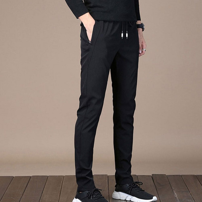 데님팬츠 데일리 남성 겨울 따뜻한 허리밴딩 기모 팬츠 바지