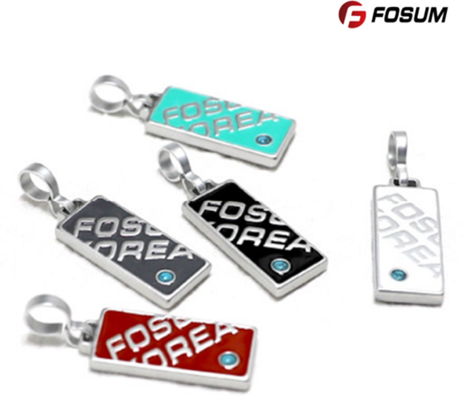 포슘 투어 펜던트/골드 실버/스포츠패션 건강목걸이악세사리 러너 마라톤, 실버, 그레이, 1개