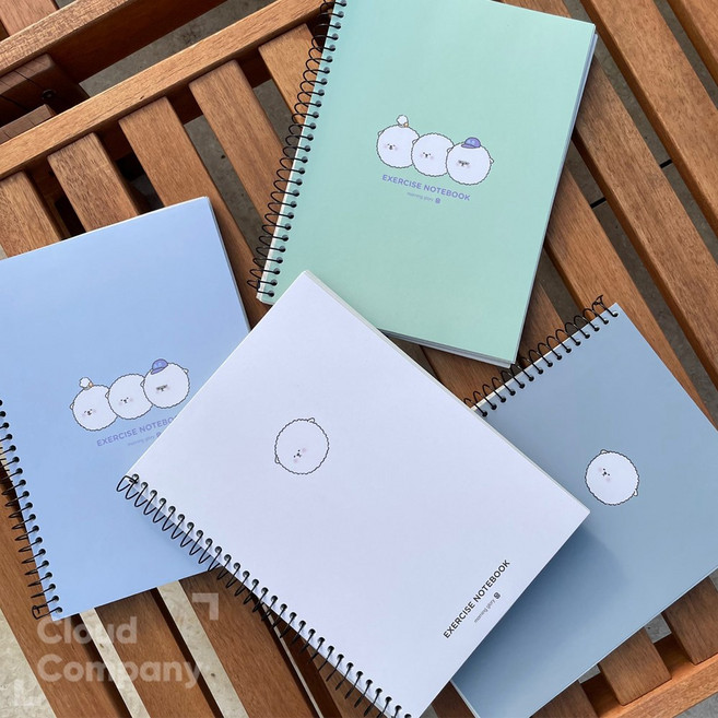 모닝글로리 2500 완전두꺼운연습장(캐릭터) 갱지 만화지 무지 무선 줄없는 스프링 공책