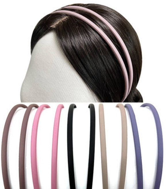 안아픈 두줄 빗살 머리띠 5개 세트 플라스틱 세안 운동 편한 단정한 깔끔한