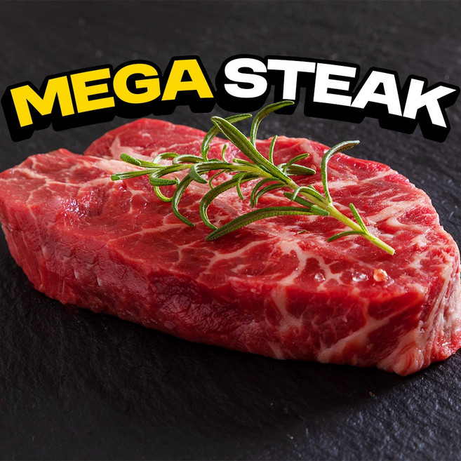 쇠고기집 호주산 청정우 부채살 메가 스테이크, 2개, 500g