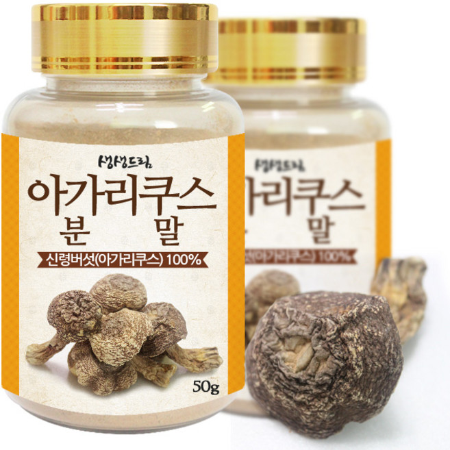 생생드림 아가리쿠스 버섯 분말, 2개, 50g