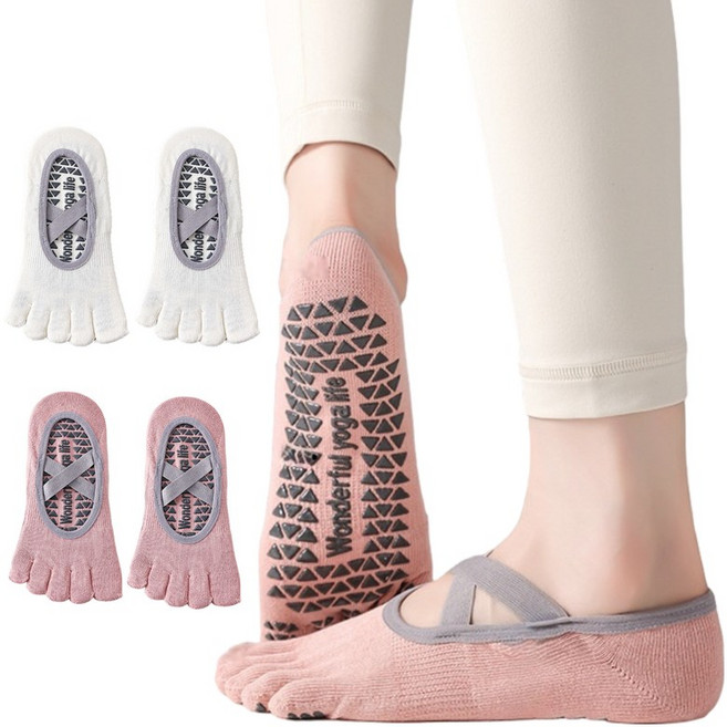 라워스 안돌아가는 논슬립 요가 양말