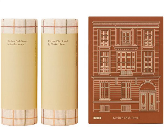 마켓올슨 빨아쓰는 행주 시그니처 브라운 2롤 x 1개