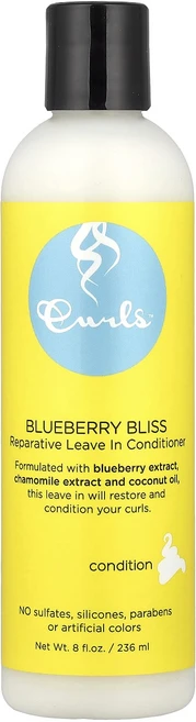 Curls 회복 리브 인 컨디셔너 블루베리 블리스 236ml(8fl oz), Curls회복리브인컨디셔너블루베리블리스236ml8flo - 쿠팡