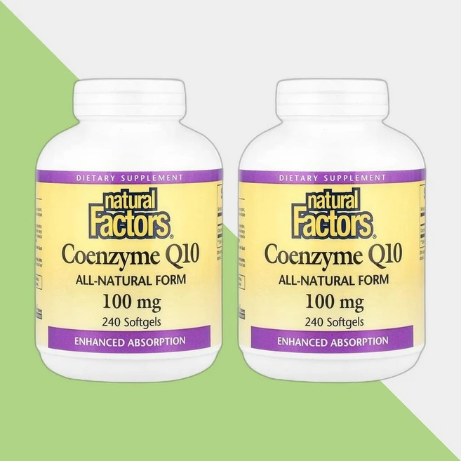 내추럴팩터스 코큐텐 100mg 240정 코엔자임Q10 유비퀴논 COQ10 2개 - 쿠팡