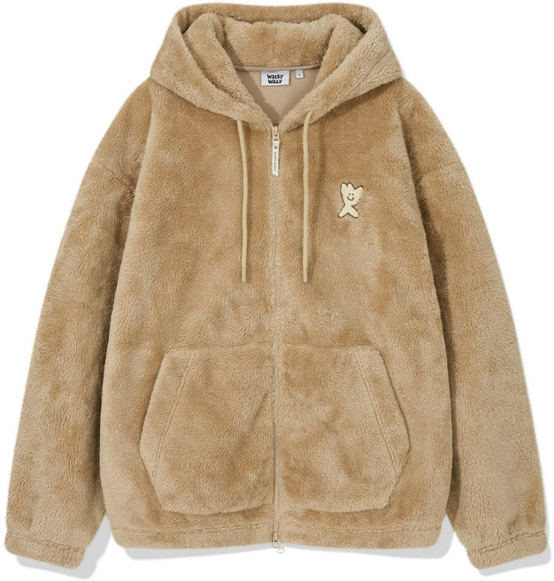 와키윌리 퍼 플러피 후드 점퍼 MG2403JK01