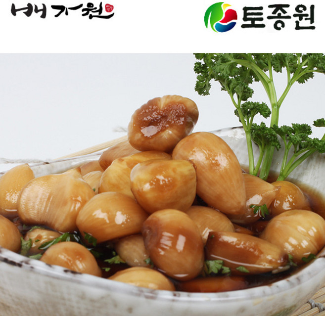 토종원 마늘 장아찌(500g) 청양골 직접농사국산재료, 1개, 500g
